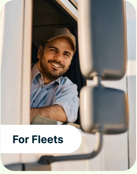 A fleet driver at the wheel